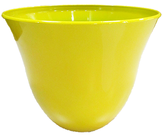 13” x 10.5” Baby Bell Planter Yellow Gloss - 12 per case - Decorative Planters